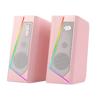 Redragon ANVIL GS520 RGB Stereo Gaming  Speaker ,Pink