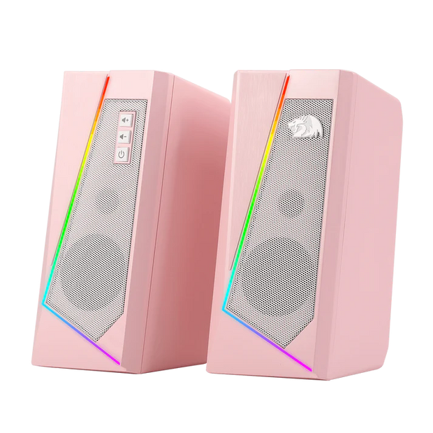 Redragon ANVIL GS520 RGB Stereo Gaming  Speaker ,Pink