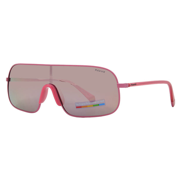 POLAROID Polarized Rose Gold Multilayer Shield Unisex Sunglasses PLD6222/S 99-01-140