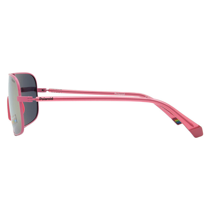 POLAROID Polarized Rose Gold Multilayer Shield Unisex Sunglasses PLD6222/S 99-01-140