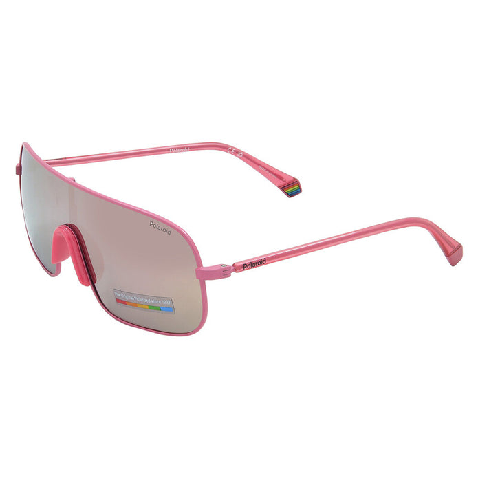POLAROID Polarized Rose Gold Multilayer Shield Unisex Sunglasses PLD6222/S 99-01-140