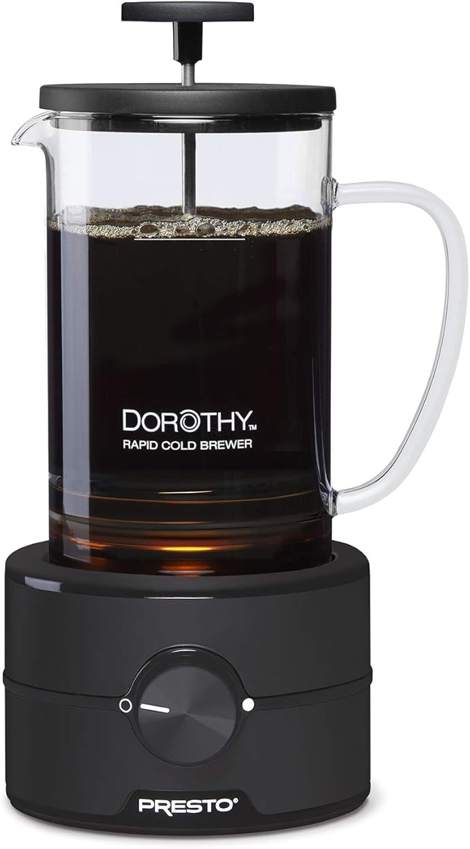Presto 02937 Dorothy Electric Rapid Cold Brewer - Cold brew at home in 15 minutes