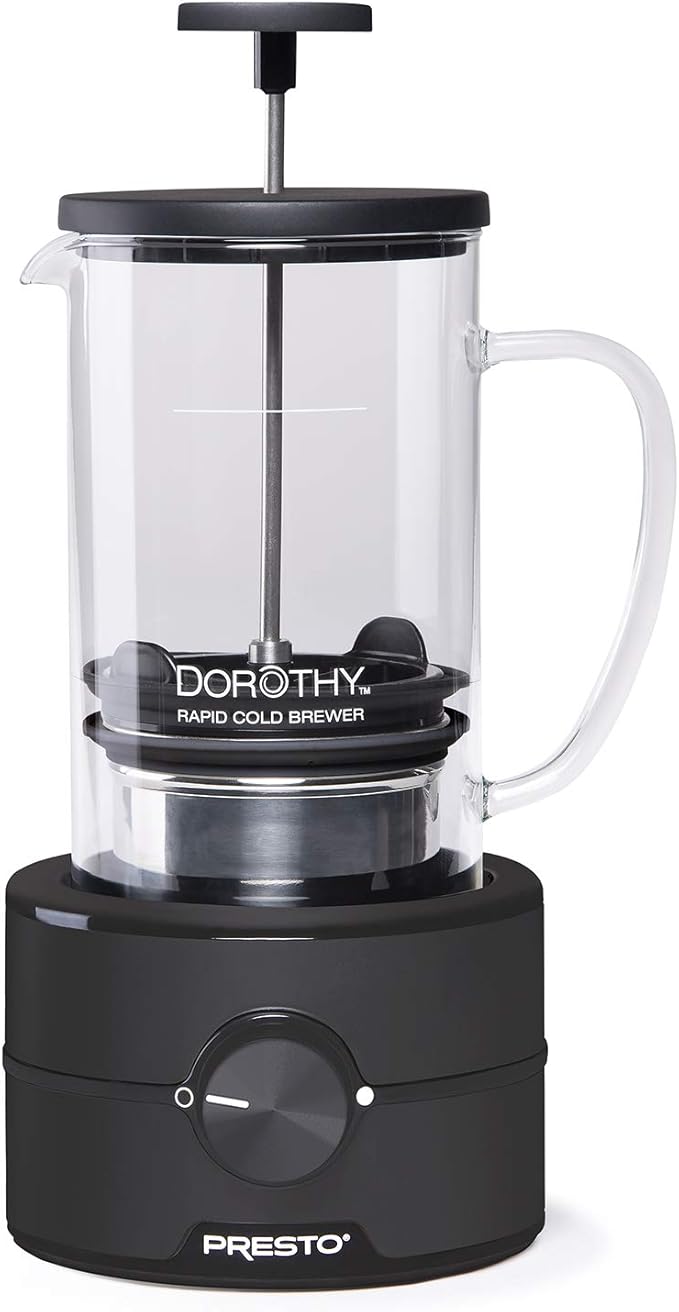 Presto 02937 Dorothy Electric Rapid Cold Brewer - Cold brew at home in 15 minutes