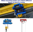 2 Pack Electric Hoist Installation Roller Trolley with 6 Wheels Roller Strut Trolley Beam Trolleys Assembly for Use with 1-5/8