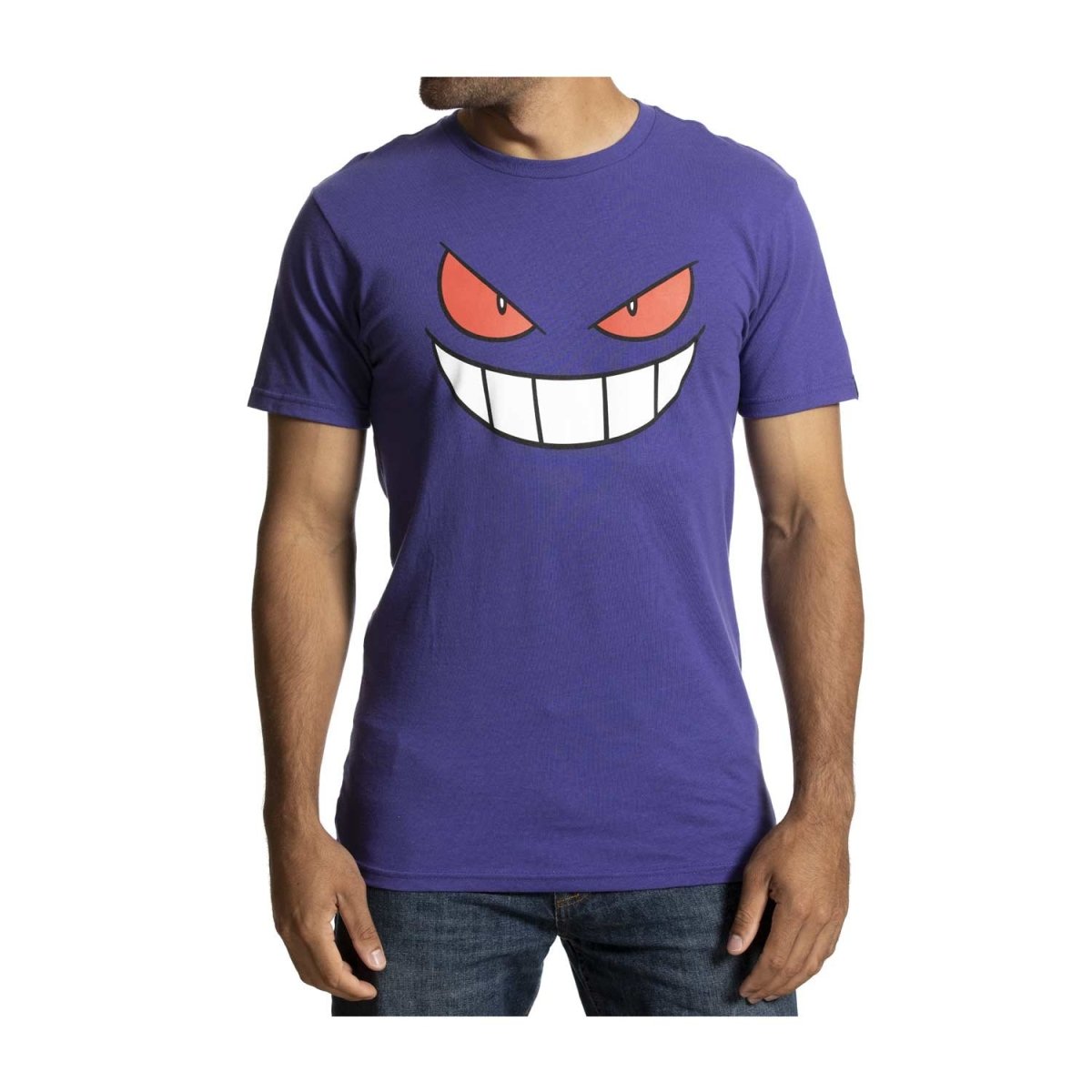 Pokemon Center Gengar Big Face Relaxed Fit Crew Neck T-Shirt - Adult