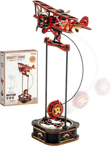 ROKR 3D Wooden Puzzles for Adults,Gravity Swing Model kit, 163Piece 3D Puzzles MCD01