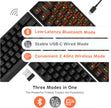 RK ROYAL KLUDGE RK61 Wireless 60% Triple Mode BT5.0/2.4G/USB-C Mechanical Keyboard, 61 Keys Bluetooth Mechanical Keyboard, Compact Gaming Keyboard with Software (Hot Swappable Blue Switch, Black)