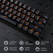 RK ROYAL KLUDGE RK61 Wireless 60% Triple Mode BT5.0/2.4G/USB-C Mechanical Keyboard, 61 Keys Bluetooth Mechanical Keyboard, Compact Gaming Keyboard with Software (Hot Swappable Blue Switch, Black)