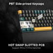 RK ROYAL KLUDGE RK96 RGB Limited Ed, 90% 96 Keys Wireless Triple Mode BT5.0/2.4G/USB-C Hot Swappable Mechanical Keyboard w/Wrist Rest, Software Support, Linear Viridian Switches, MARRS Green