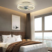 NEW Ceiling Fan 20 in. LED Indoor White Dimmable Low Profile Flush Mount Remote