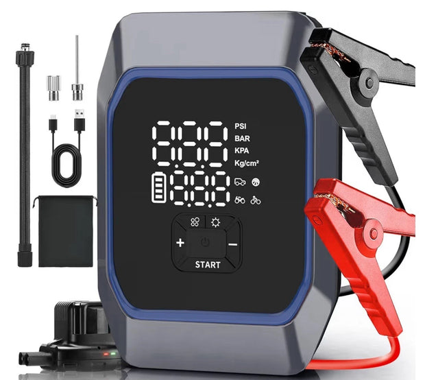 IILUEE KF03 Jump Starter with Air Compressor, Portable Car Battery Jump Starter Battery Pack