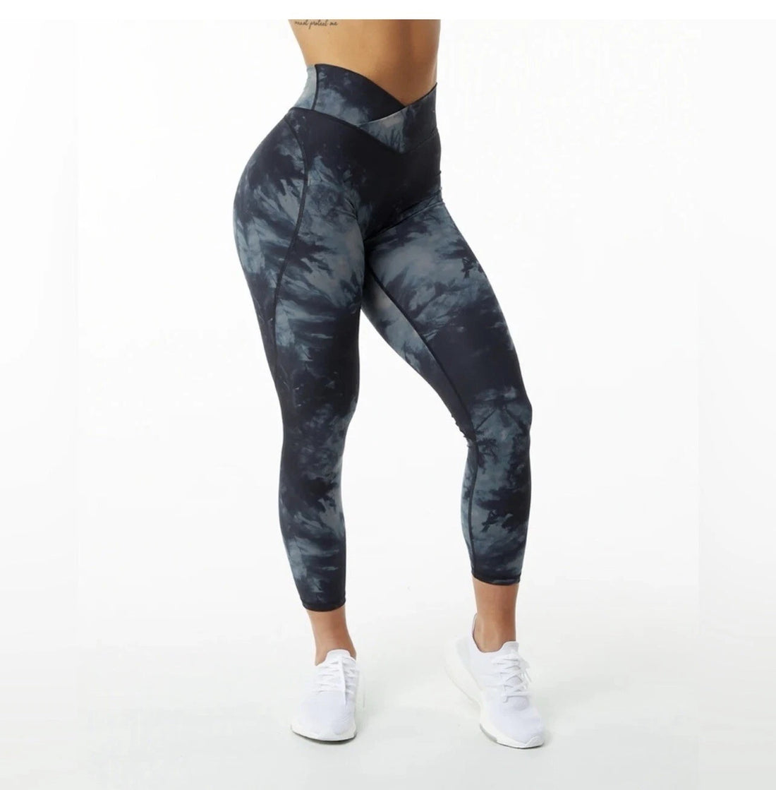 Alphalete Women’s Surface Power Leggings 27”- Black Oil Strain, Size S (043920)