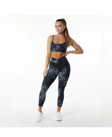 Alphalete Women’s Surface Power Leggings 27”- Black Oil Strain, Size S (043920)