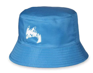 NEW Pokemon Tropical Pikachu Lightning Blue Reversible Bucket Hat