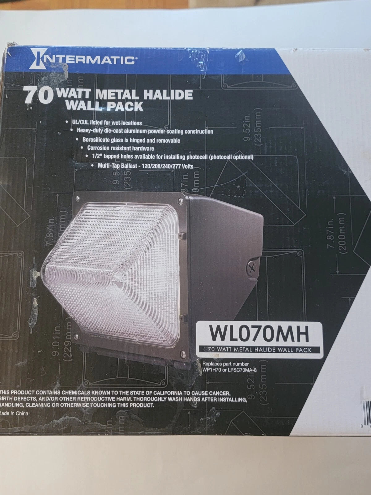 Intermatic RAB Lighting WP1GH70 70W Metal Halide Wallpack