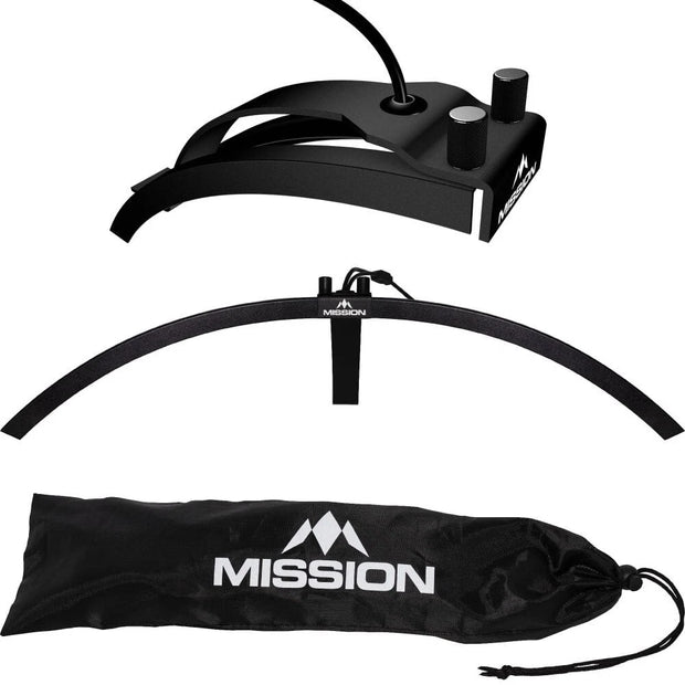 Mission Torus 100 Dartboard Darts Light Folding Portable Travel Lighting System,Black