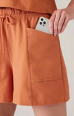 Athleta Shorts 587418 Women  Burnt Orange Retroterry Shorts - TERRACOTTA