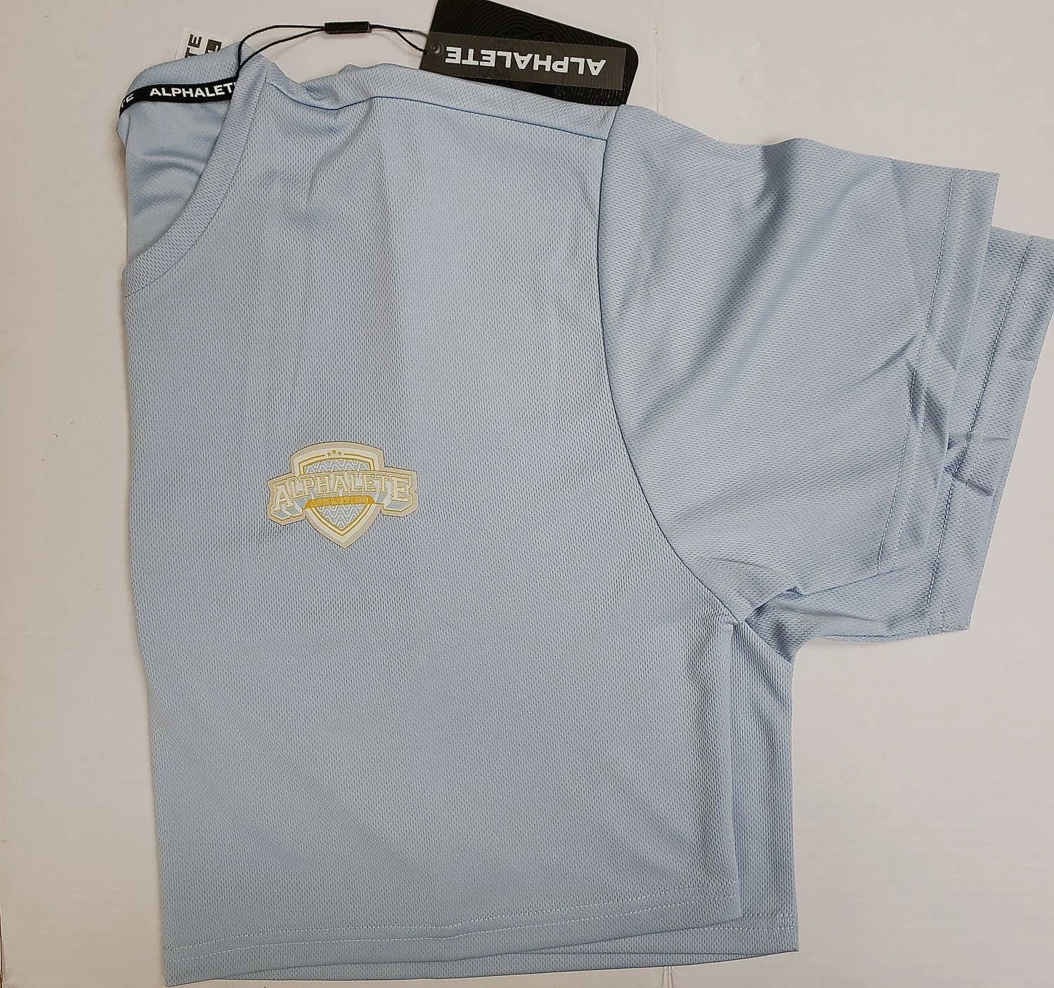 NEW Alphalete Women's Varsity Crop Light Blue (42466) Size XXXL