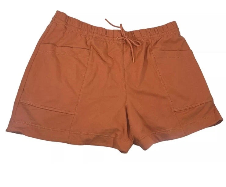 Athleta Shorts 587418 Women  Burnt Orange Retroterry Shorts - TERRACOTTA