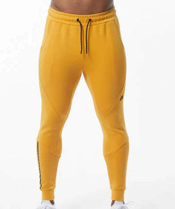 NEW ALPHALETE Men's ELMTS Cuffed Jogger Yellow (264271) Size S