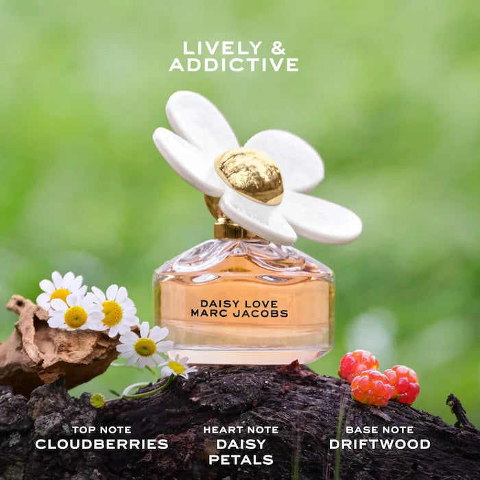 Daisy Love Eau de Toilette with  White Florals & Driftwood 100ml