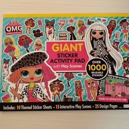 GIANT STICKER PAD WITH PLAY SCENES ASSORTED