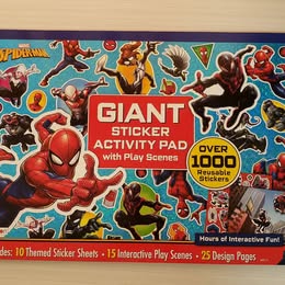 GIANT STICKER PAD WITH PLAY SCENES ASSORTED