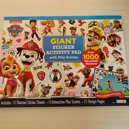 GIANT STICKER PAD WITH PLAY SCENES ASSORTED