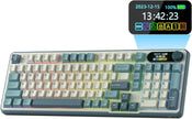 RK ROYAL KLUDGE S98 Mechanical Keyboard w/Smart Display & Knob, Top Mount 96% Wireless Mechanical Keyboard BT/2.4G/USB-C, Hot Swappable, Software Support, Massive Battery, 98 Keys