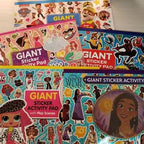 GIANT STICKER PAD WITH PLAY SCENES ASSORTED