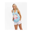 Pikachu Pokémon Summer Days Light Blue French Terry Racerback Tank Top - Women