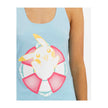 Pikachu Pokémon Summer Days Light Blue French Terry Racerback Tank Top - Women