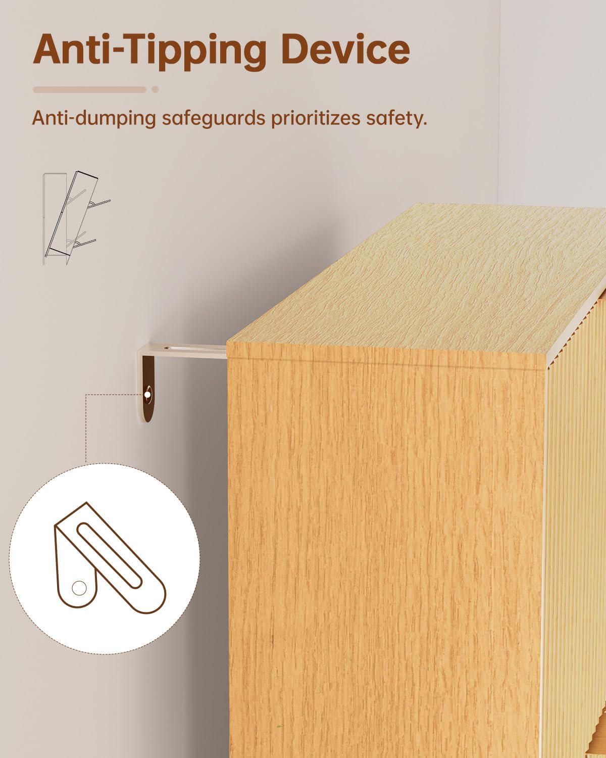 MIRICHY Shoe Cabinet, Fluted Shoe Cabinet Storage for Entryway with 2 Flip Drawers