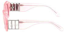 Swarovski SK 387 72S Pink Rectangular Plastic Sunglasses Frame 50-23-140 Stones