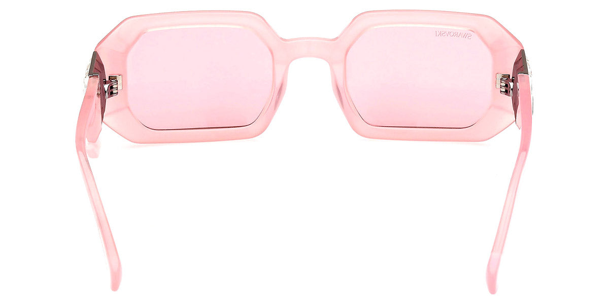 Swarovski SK 387 72S Pink Rectangular Plastic Sunglasses Frame 50-23-140 Stones