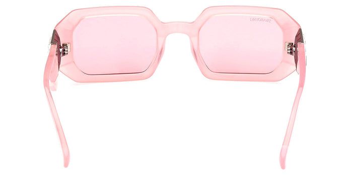 Swarovski SK 387 72S Pink Rectangular Plastic Sunglasses Frame 50-23-140 Stones