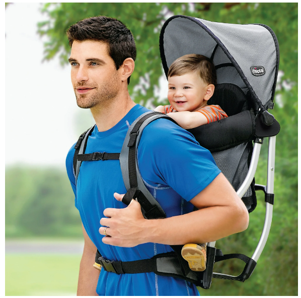 Chicco SmartSupport Backpack Baby Carrier - Grey (Grey/Black)