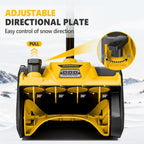 Cordless Snow Shovel for DeWalt 20V Battery (Tool Only), 12-Inch Electric Snow Blower with LED Light & Directional Plate, 23FT Throw Distance for Patio/Deck/Driveway