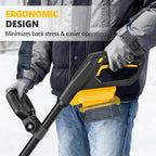 Cordless Snow Shovel for DeWalt 20V Battery (Tool Only), 12-Inch Electric Snow Blower with LED Light & Directional Plate, 23FT Throw Distance for Patio/Deck/Driveway