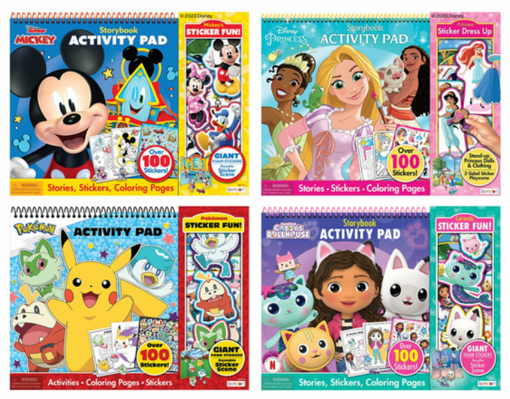 Children's Activity Pad, Assorted Tittles