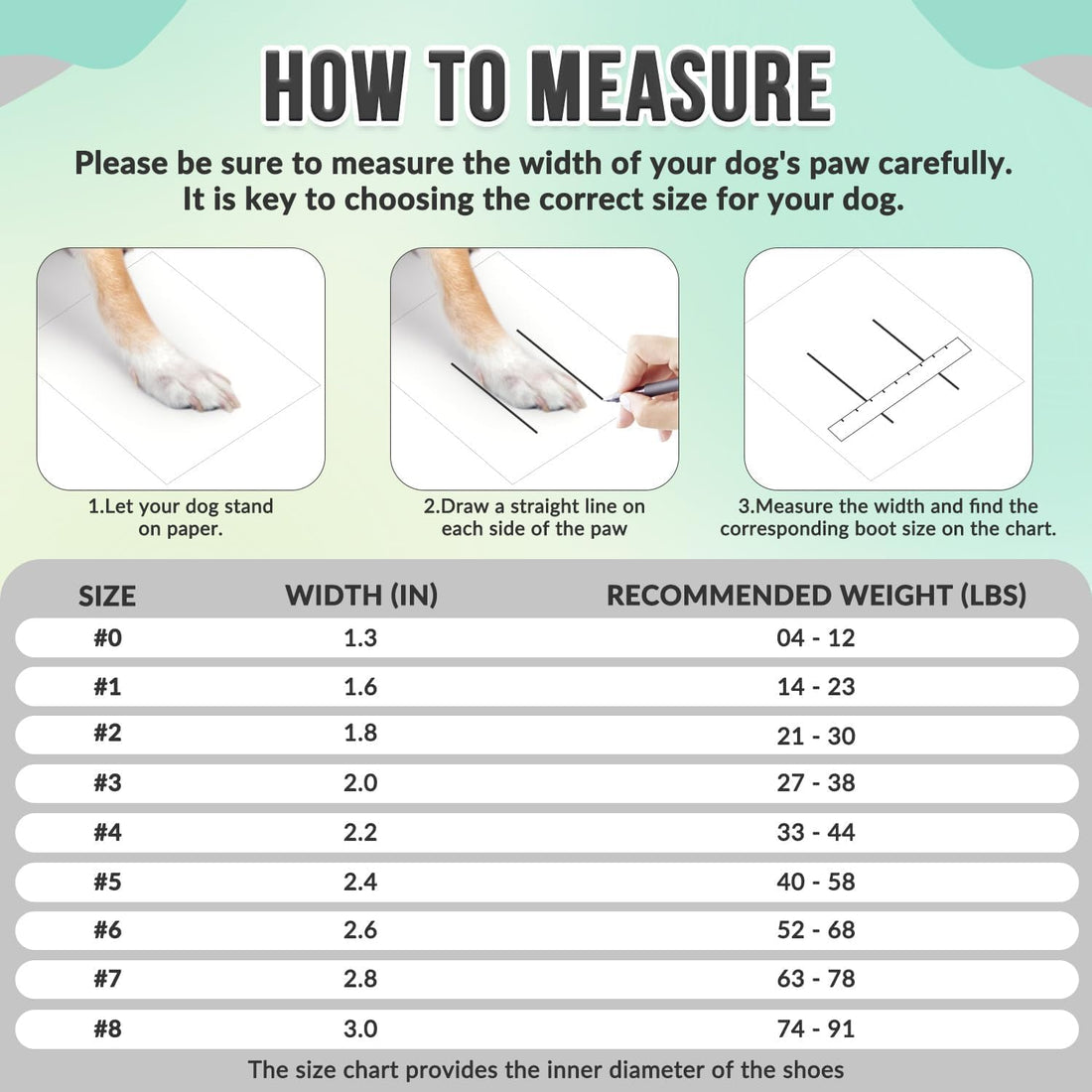 Dog Boots, Breathable Paw Protector Dogs Shoes, Dual Adjustable & Washable Non-Slip Dog Booties with Reflective Strip for Large Medium Small Dogs Injured Paws Walking Running Outdoor(#3, Green)