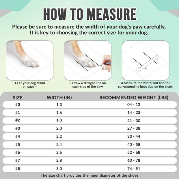 Dog Boots, Breathable Paw Protector Dogs Shoes, Dual Adjustable & Washable Non-Slip Dog Booties with Reflective Strip for Large Medium Small Dogs Injured Paws Walking Running Outdoor(#3, Green)