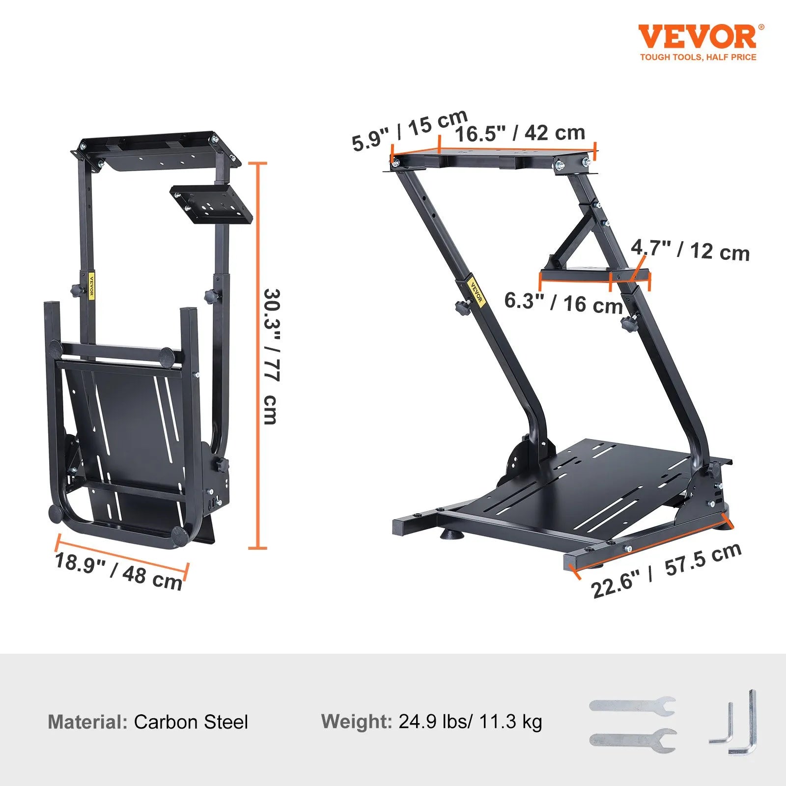 VEVOR G920 Racing Steering Wheel Stand Shifter Mount fit for Logitech G27 G25 G29
