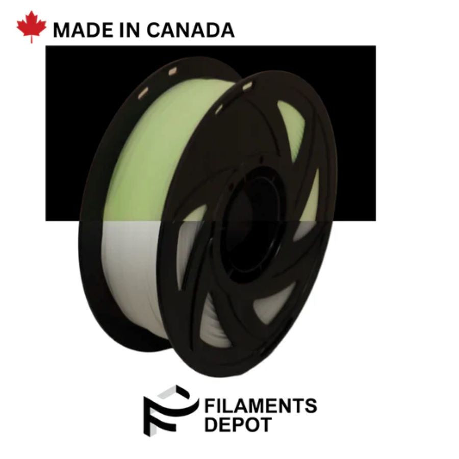 Filaments Depot PETG 1.75mm 1kg - Glow in the Dark Green