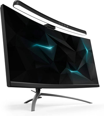 Curved Monitor Light Bar, LED Computer Lamp With Touch Dimming, 3 Color Temp Modes & 7 RGB Adjustable Colors