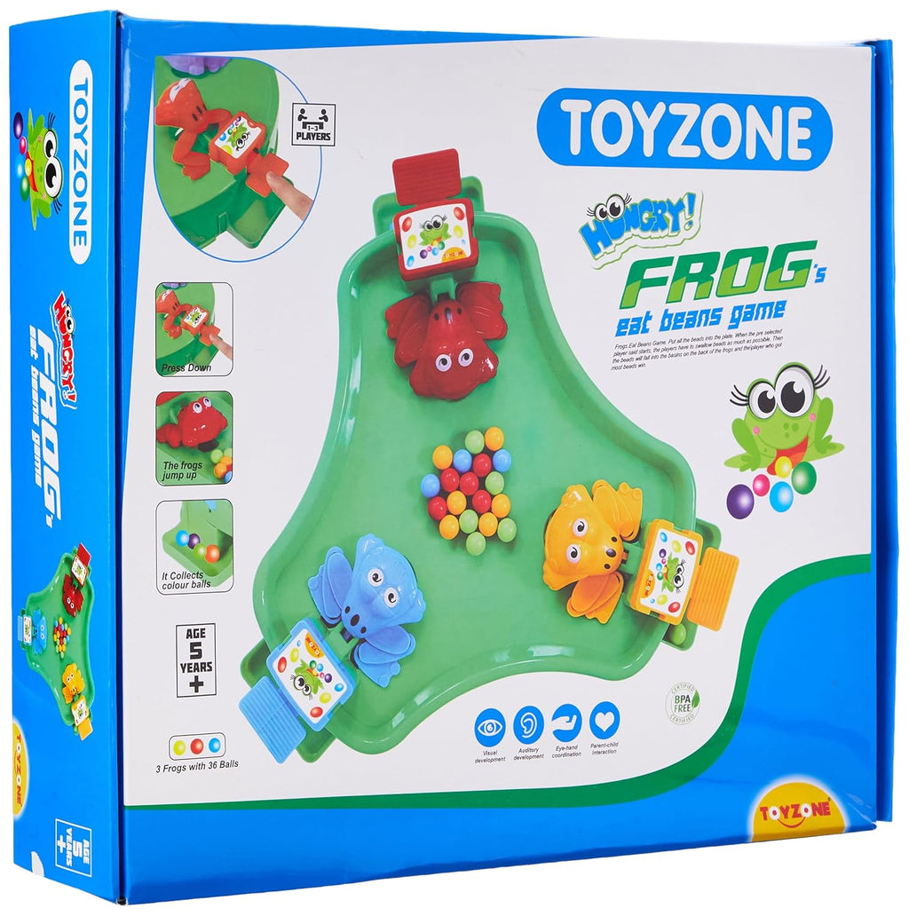Toy Zone Frog Eat Beans Game-3 Players|Eat The Beans|Hungry Frog for Kids