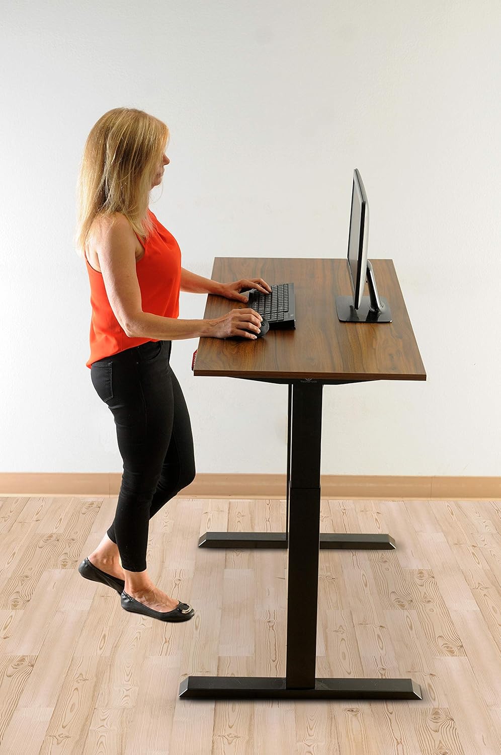 TechOrbits 47 Inch Electric Standing Desk Frame with Tabletop - Motorized Workstation