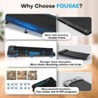 Walking Pad with 9% Incline, FOUSAE 3 in 1 6.2 MPH Treadmill for Home /X390AB
