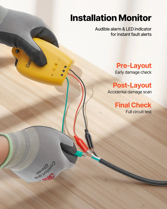 VEVOR 80 sqft Self-Adhesive Mesh Floor Heating Mat System, 120V Electric Radiant Heated Floor System SHHM-960