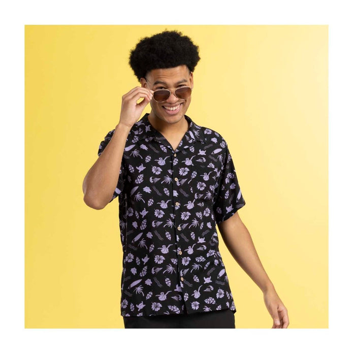 Pokémon Tropical Ditto & Pelipper Black Tropical Shirt - Men